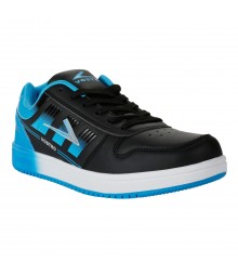 Vostro Black Lake Blue Sports Shoes for Men - VSS0190